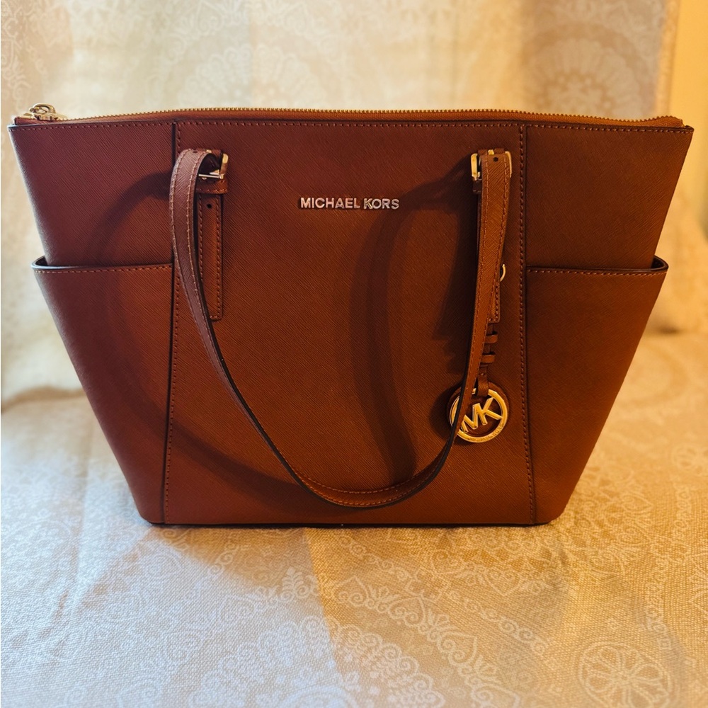 Michael Kors Brown Saffiano Leather Tote